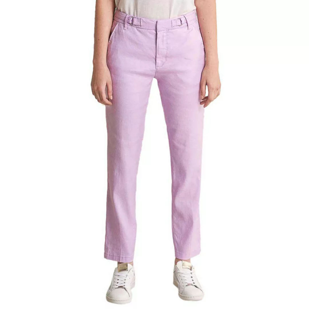 Salsa Jeans Leinen Colette Capri Jeans 30 Pink günstig online kaufen