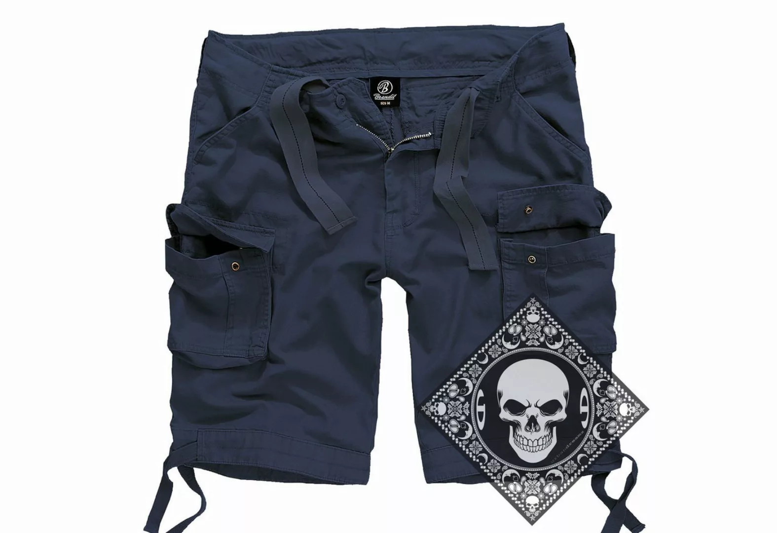 Brandit Cargoshorts Cargo Shorts kurze Hose Legend Army mit UD Bandana günstig online kaufen