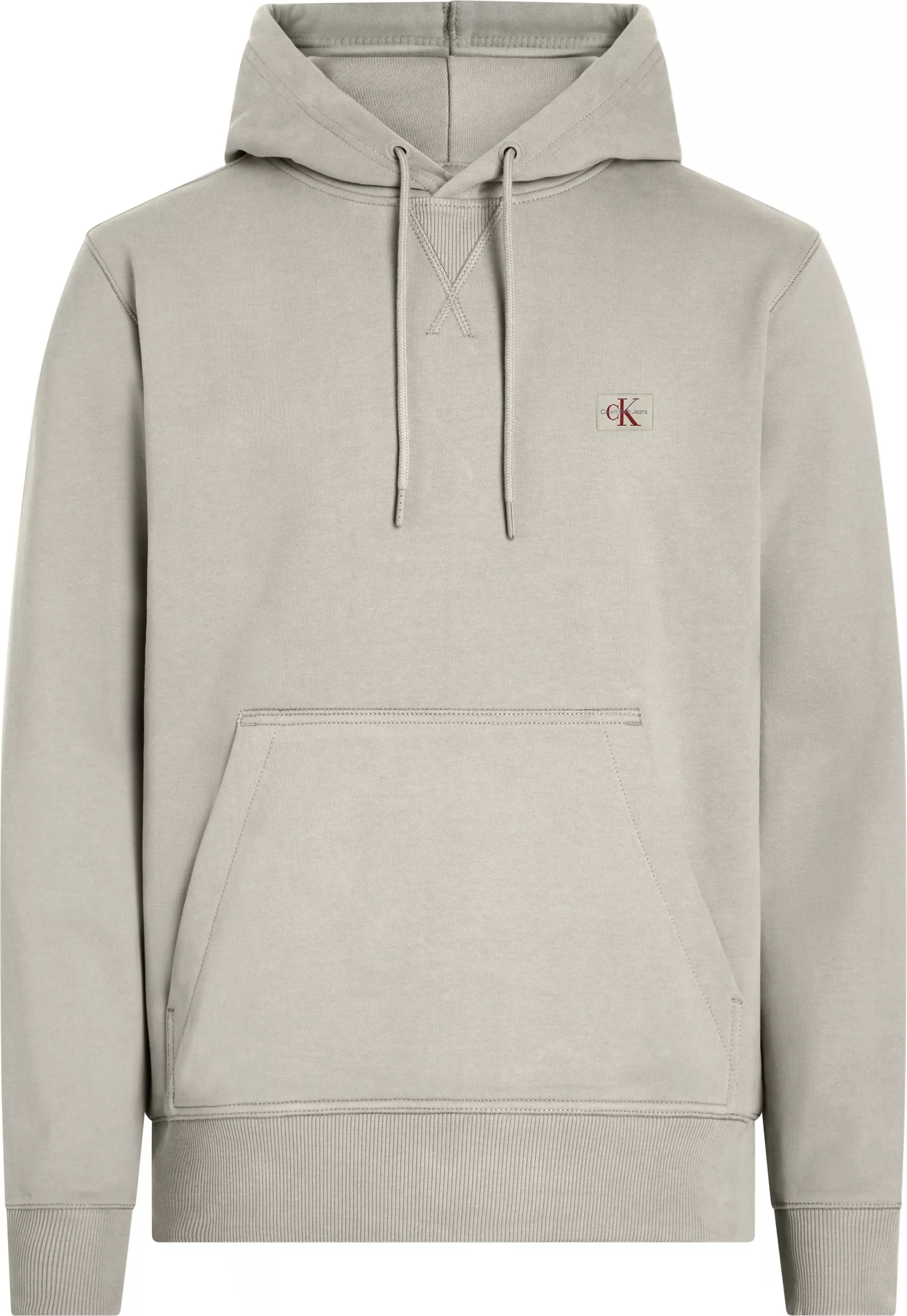 Calvin Klein Jeans Sweatshirt WOVEN LABEL HOODIE Kängurutasche, Logosticker günstig online kaufen