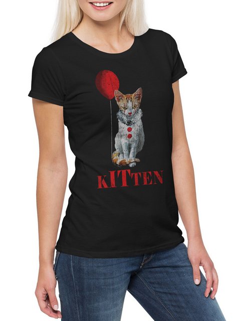 Urban Backwoods Print-Shirt It Kitten Damen T-Shirt Es It Fun Katze Katzen günstig online kaufen