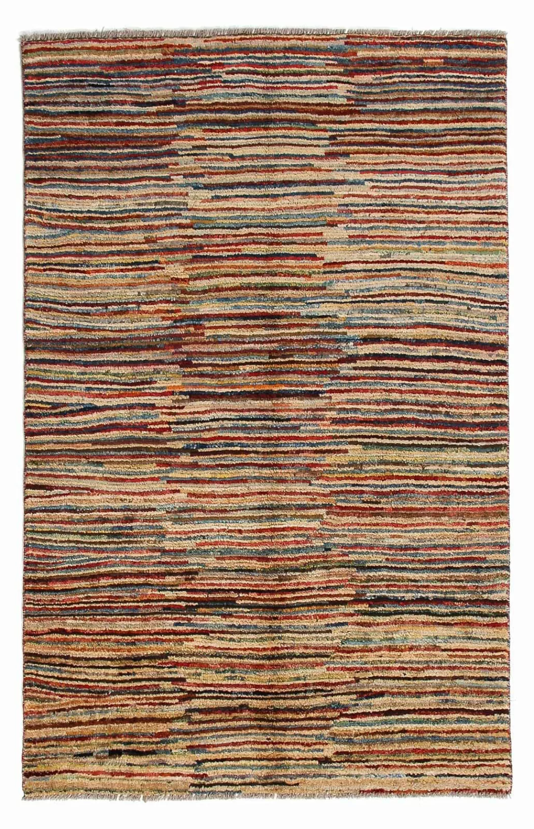 morgenland Wollteppich »Streifen Multicolore 172 x 110 cm«, rechteckig, Han günstig online kaufen