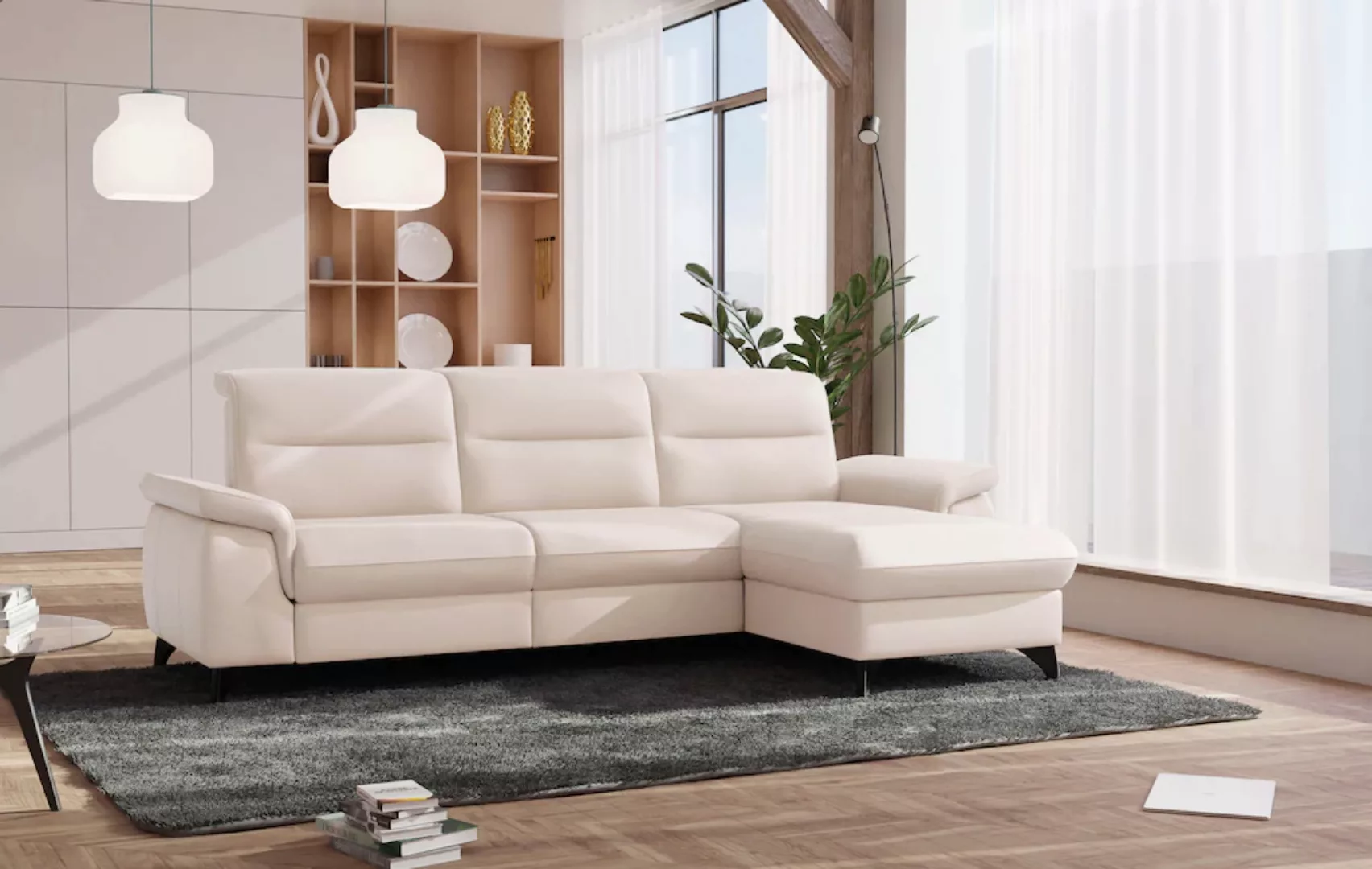 sit&more Ecksofa "Astoria L-Form", wahlweise mit motorischer Relaxfunktion günstig online kaufen