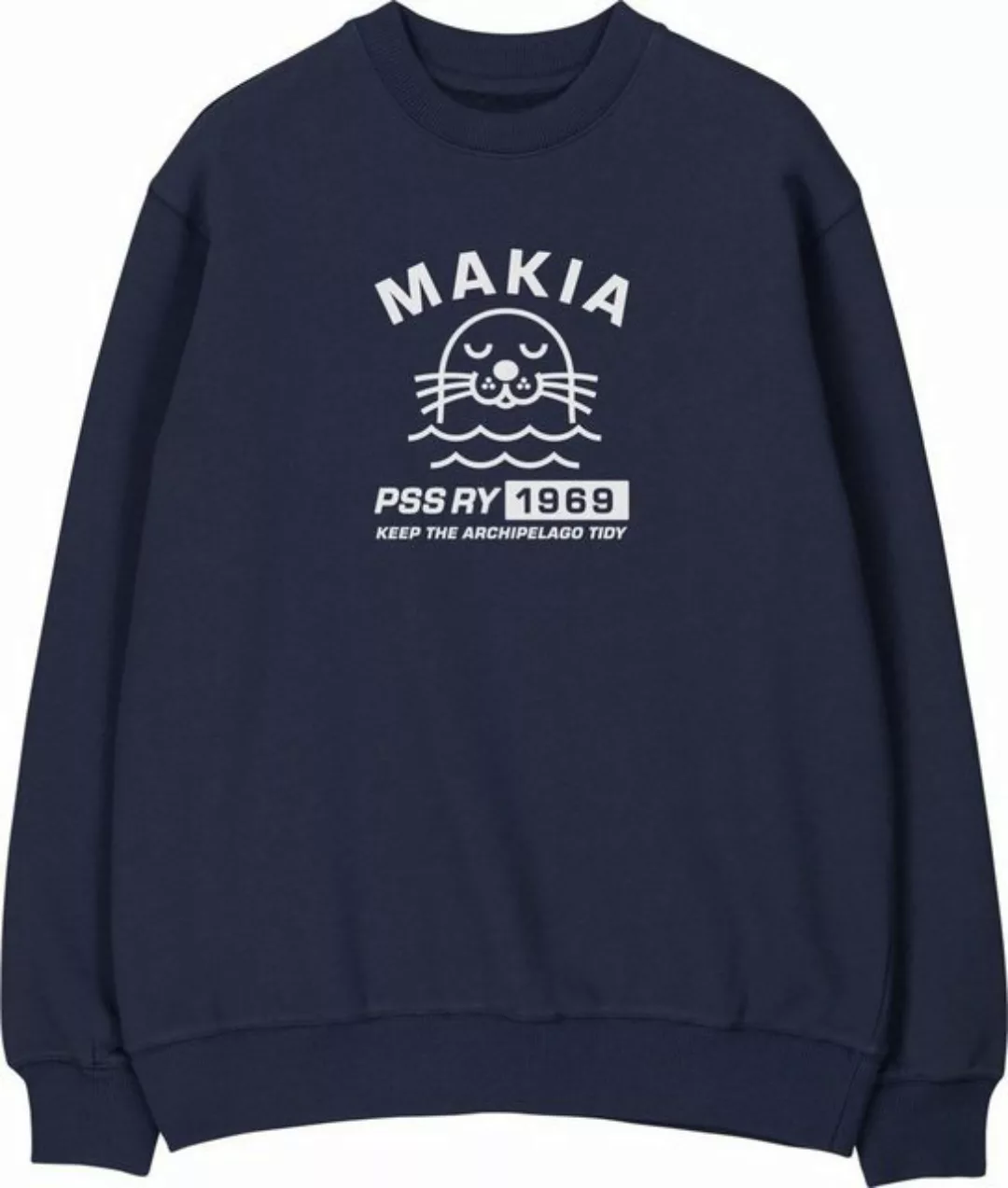 MAKIA Longsweatshirt mit Print Konnus dunkelblau Special Edition für Schäre günstig online kaufen