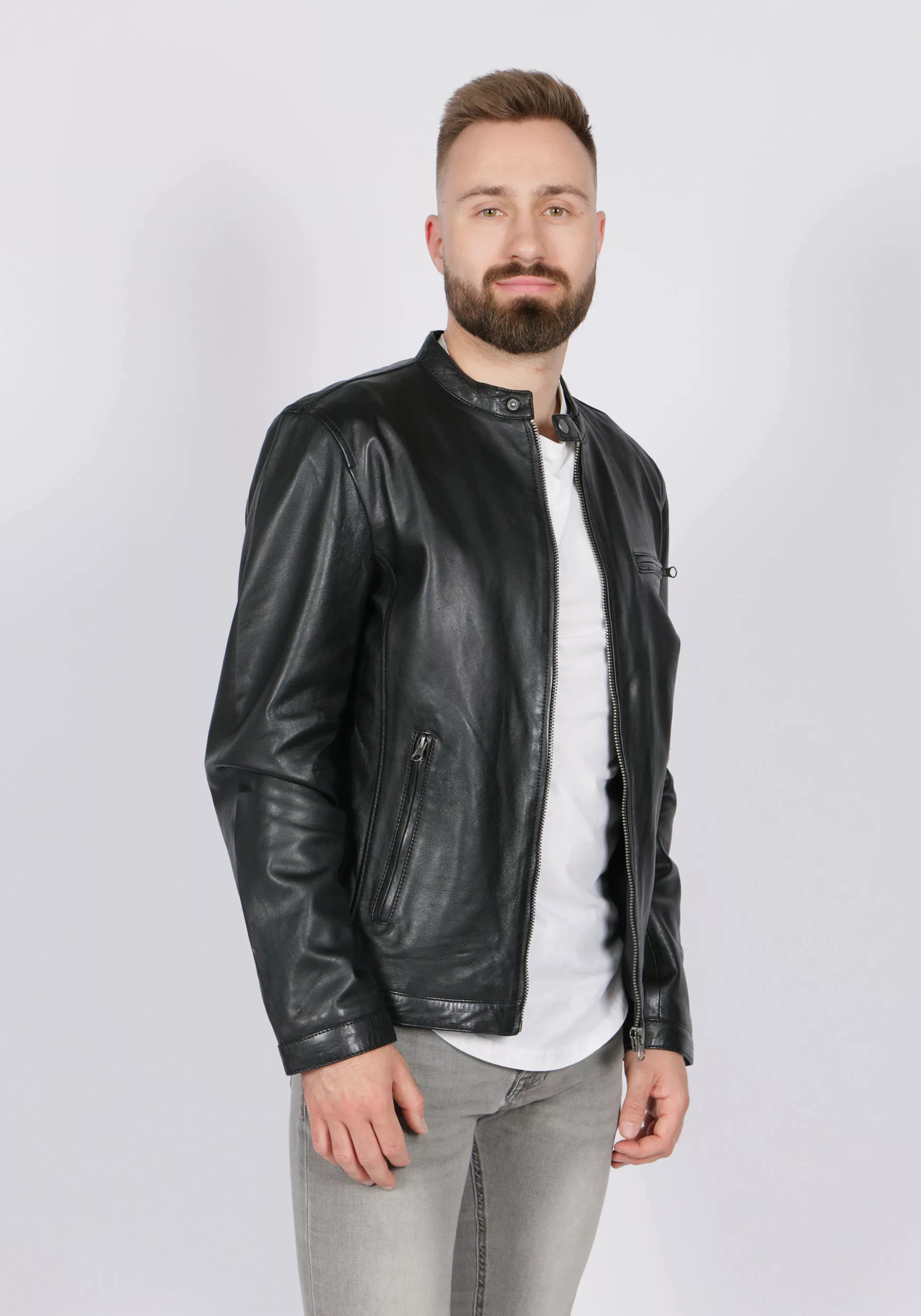 Freaky Nation Bikerjacke Easy Jim (1-St) günstig online kaufen