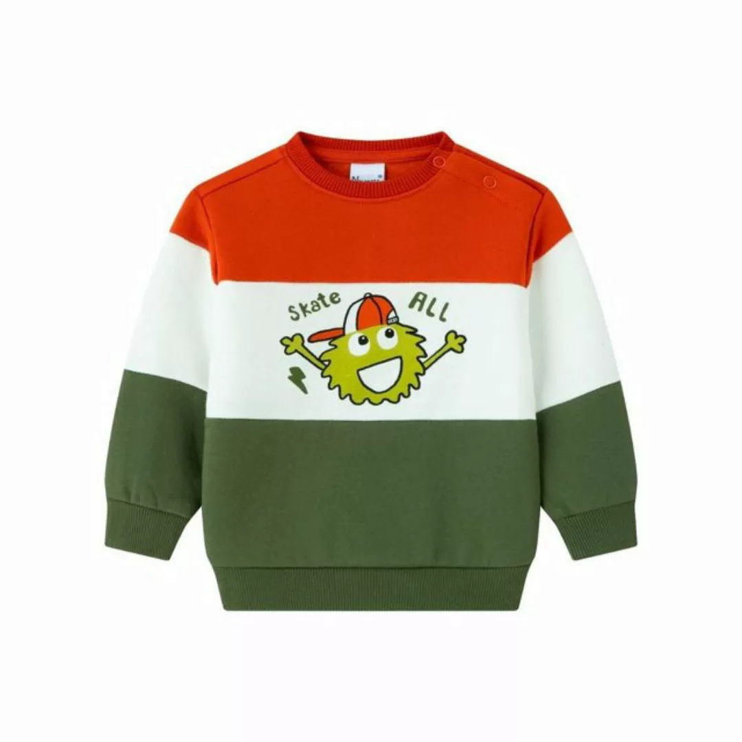 suebidou Sweatshirt süßer Pullover Colorblock mit niedlichem Print bis 2 Ja günstig online kaufen
