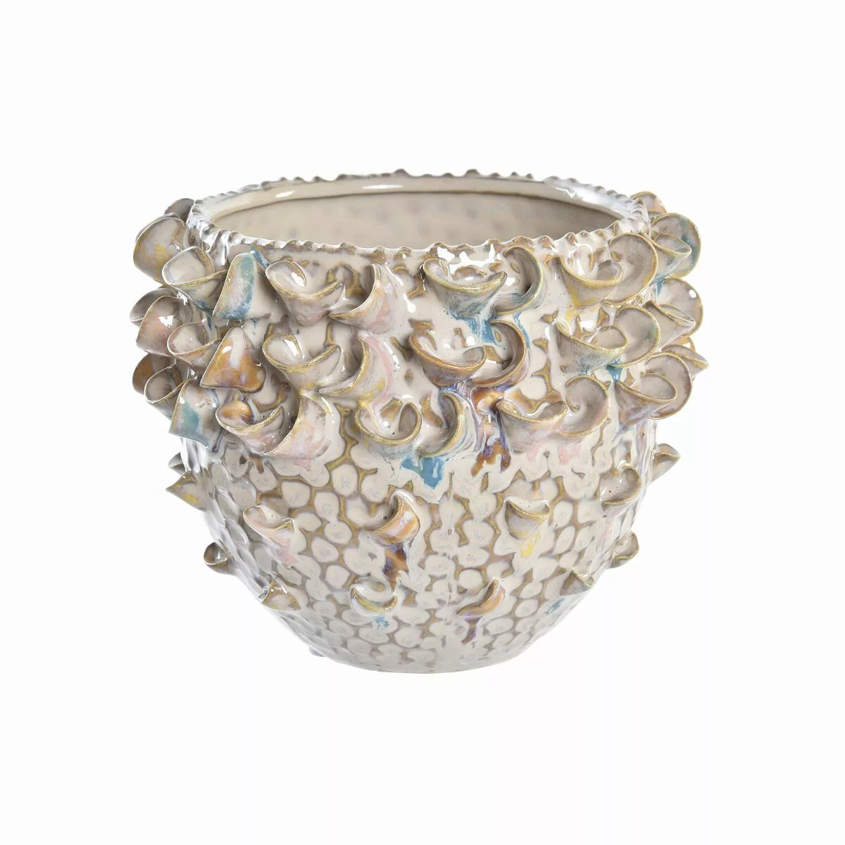 Vase Dkd Home Decor Porzellan Braun Mediterraner (17 X 17 X 13 Cm) günstig online kaufen