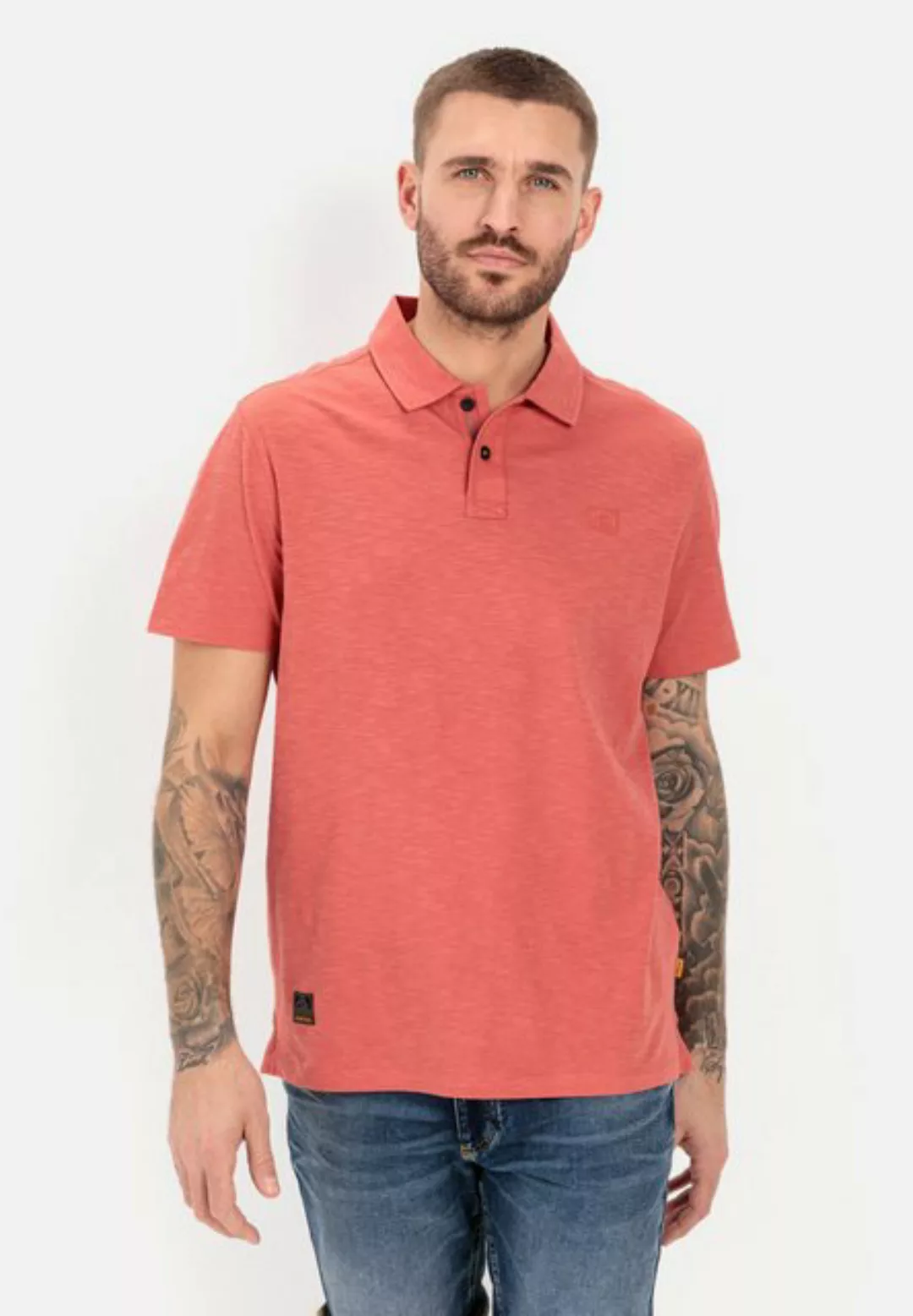 camel active Poloshirt aus zertifiziertem Organic Cotton Shirts_Poloshirt günstig online kaufen