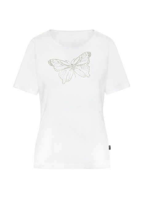 Trigema T-Shirt TRIGEMA T-Shirt mit Schmetterling aus Strasssteinen (1-tlg) günstig online kaufen