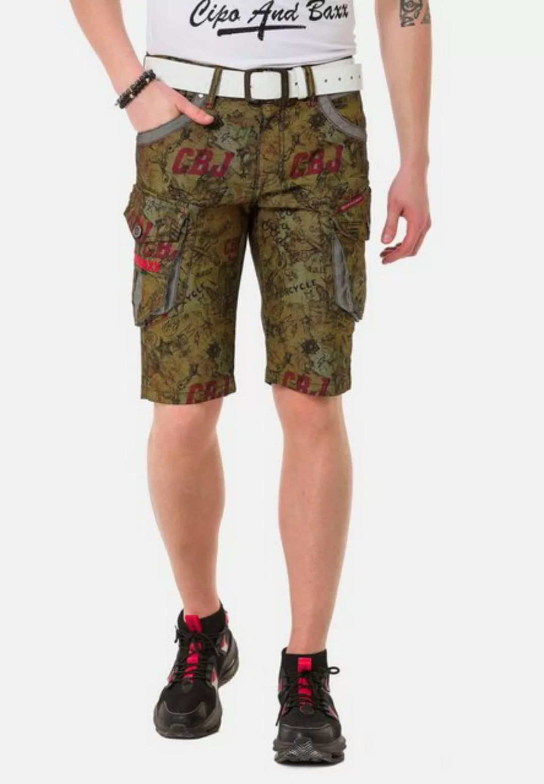 Cipo & Baxx Shorts mit trendigen Cargotaschen günstig online kaufen