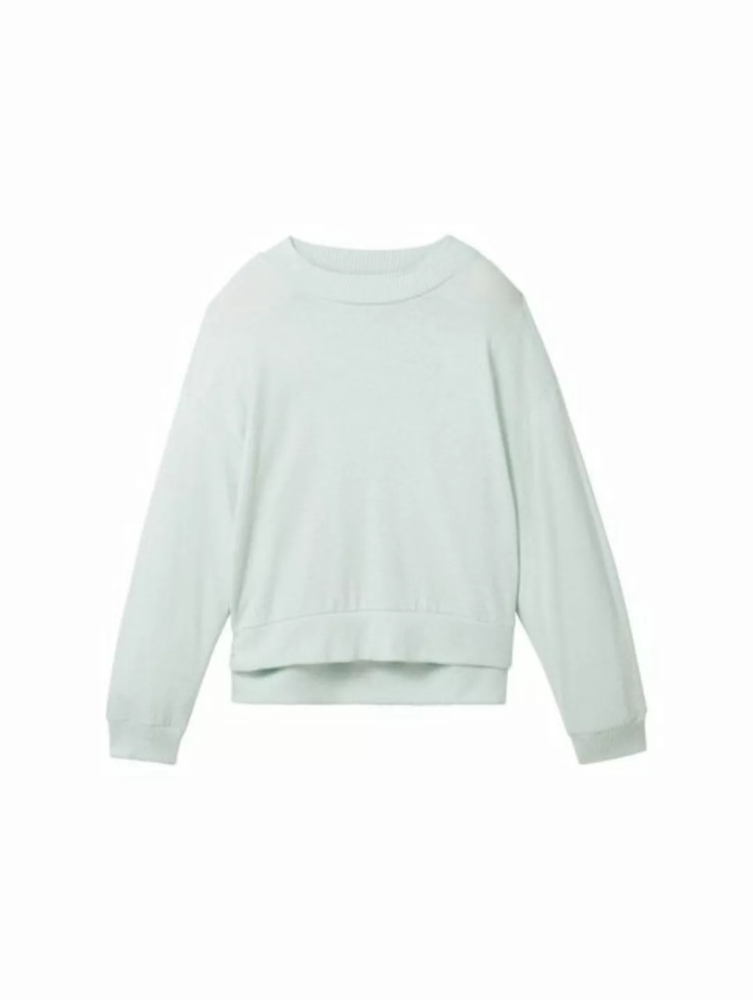 TOM TAILOR Sweatshirt Sweatshirt Pullover ohne Kapuze (1-tlg) günstig online kaufen