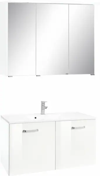 welltime Badmöbel-Set »Ravenna«, (2 St.), Breite 90 cm, Spiegelschrank und günstig online kaufen