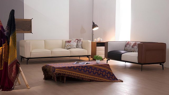 Xlmoebel Sofa Neu Luxus Designer Sitzgruppe mit Sofa und Couch aus Holz, Le günstig online kaufen