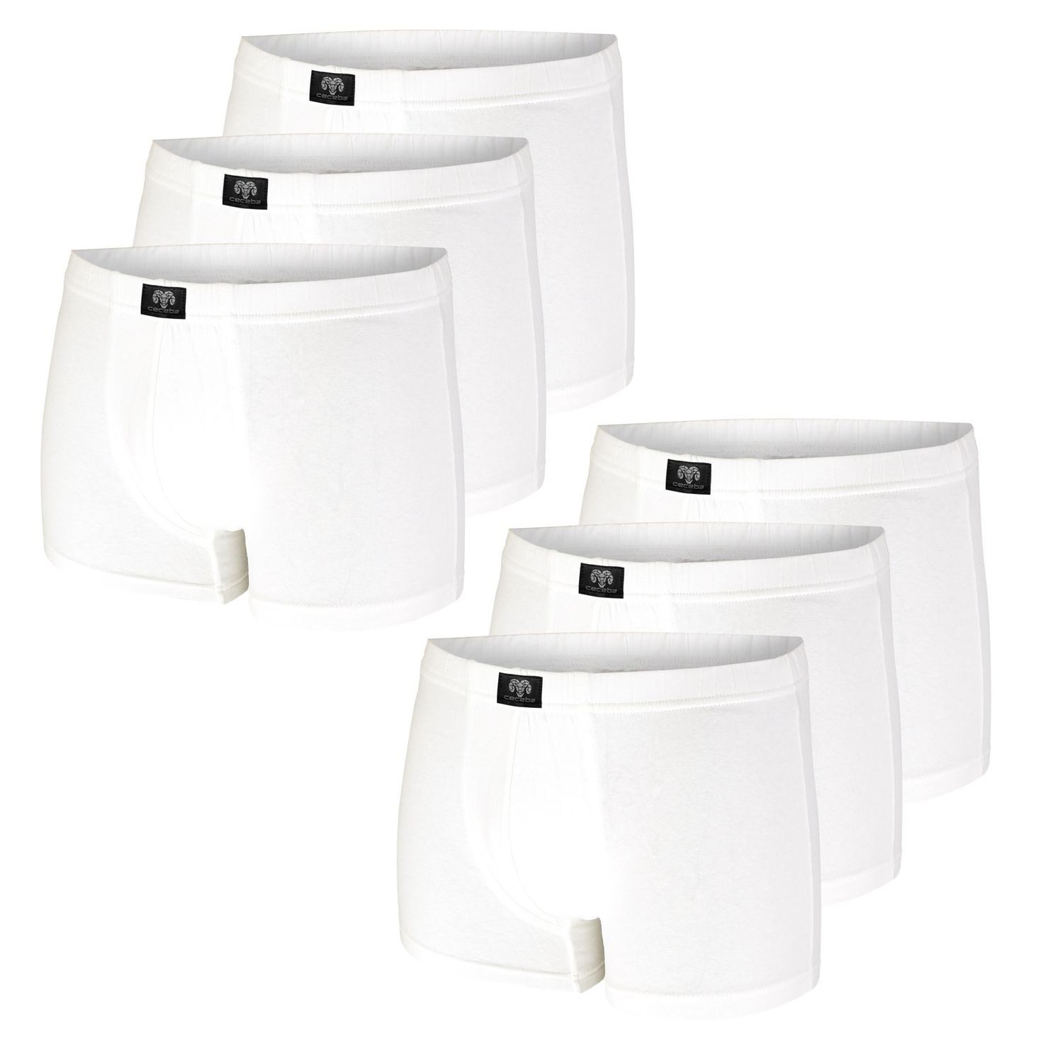 CECEBA Boxershorts (3-St) ohne Eingriff, aufgedoppelter günstig online kaufen