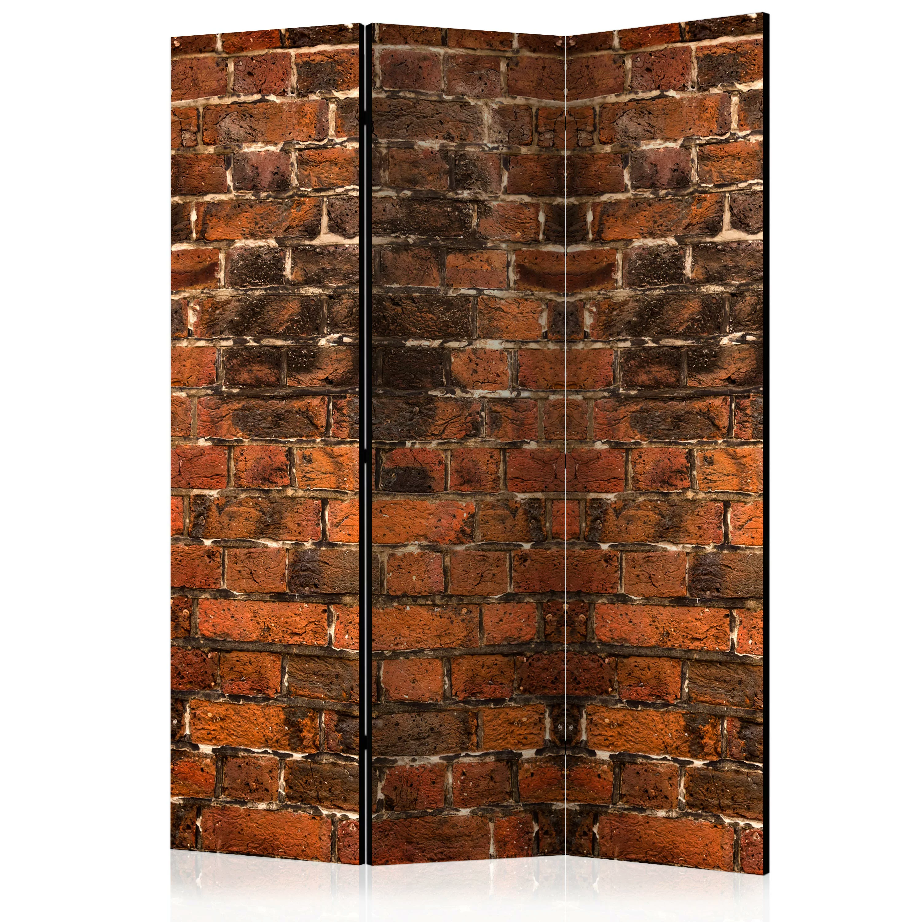 3-teiliges Paravent - Brick Shadow [room Dividers] günstig online kaufen