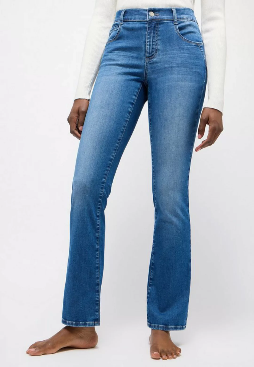 ANGELS 5-Pocket-Jeans Jeans Leni Push Up günstig online kaufen