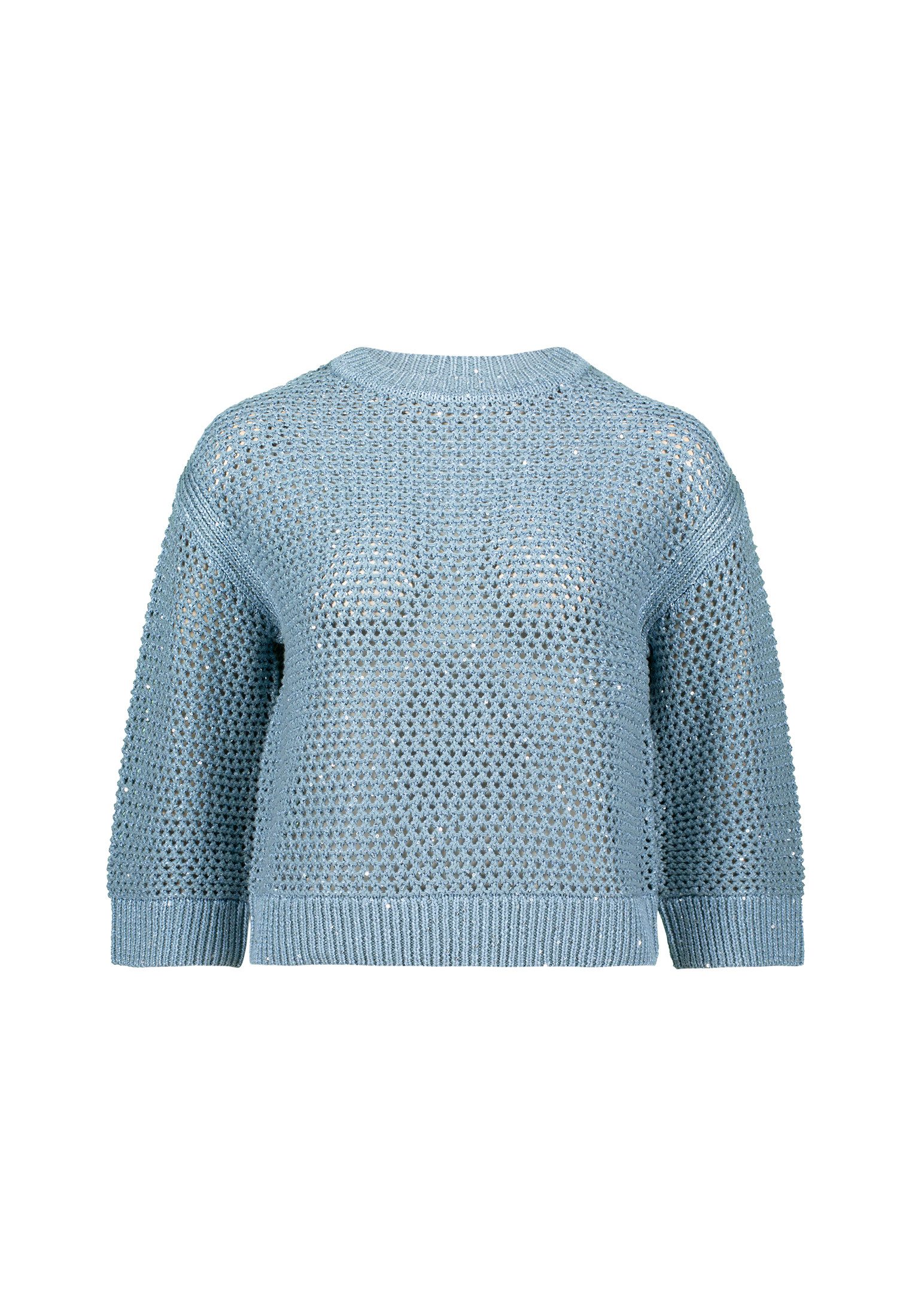 Zero Strickpullover "zero Damen Grobstrickpullover mit Glitzer", (1 tlg.), günstig online kaufen