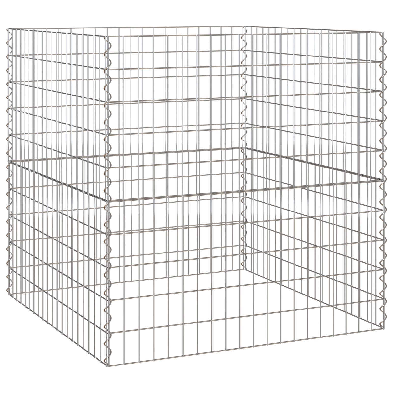 vidaXL Gartenzaun Gartenkomposter 100x100x100 cm Verzinkter günstig online kaufen