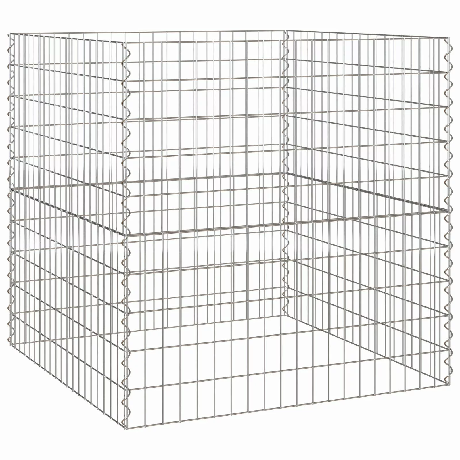 vidaXL Gartenzaun Gartenkomposter 100x100x100 cm Verzinkter günstig online kaufen