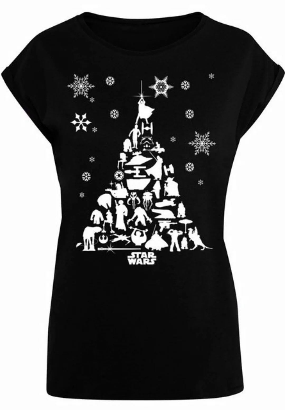 F4NT4STIC T-Shirt Star Wars Christmas Weihnachtsbaum Print günstig online kaufen