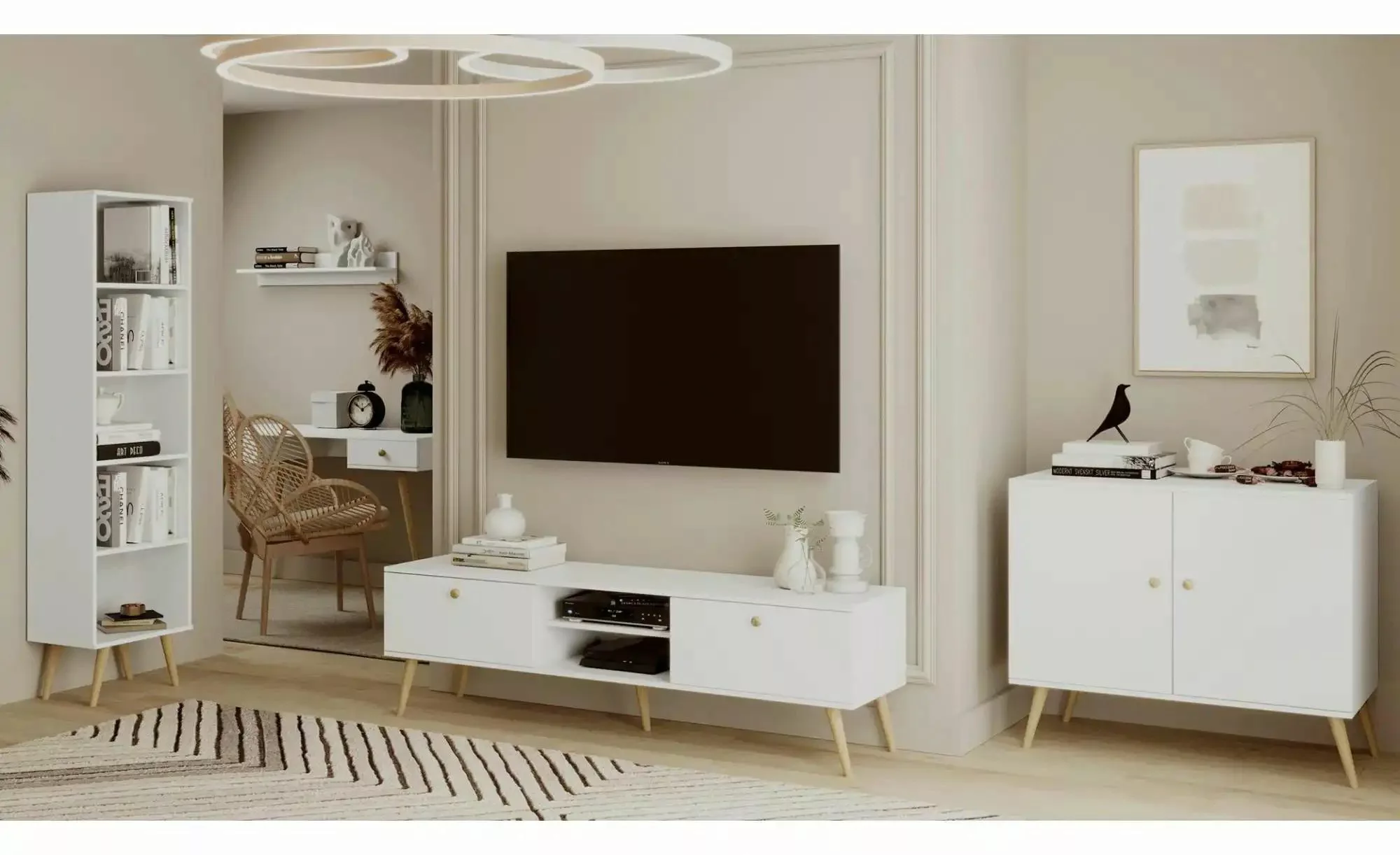 Lowboard  Ikon ¦ weiß ¦ Maße (cm): B: 170 H: 51 Kommoden & Sideboards > Low günstig online kaufen