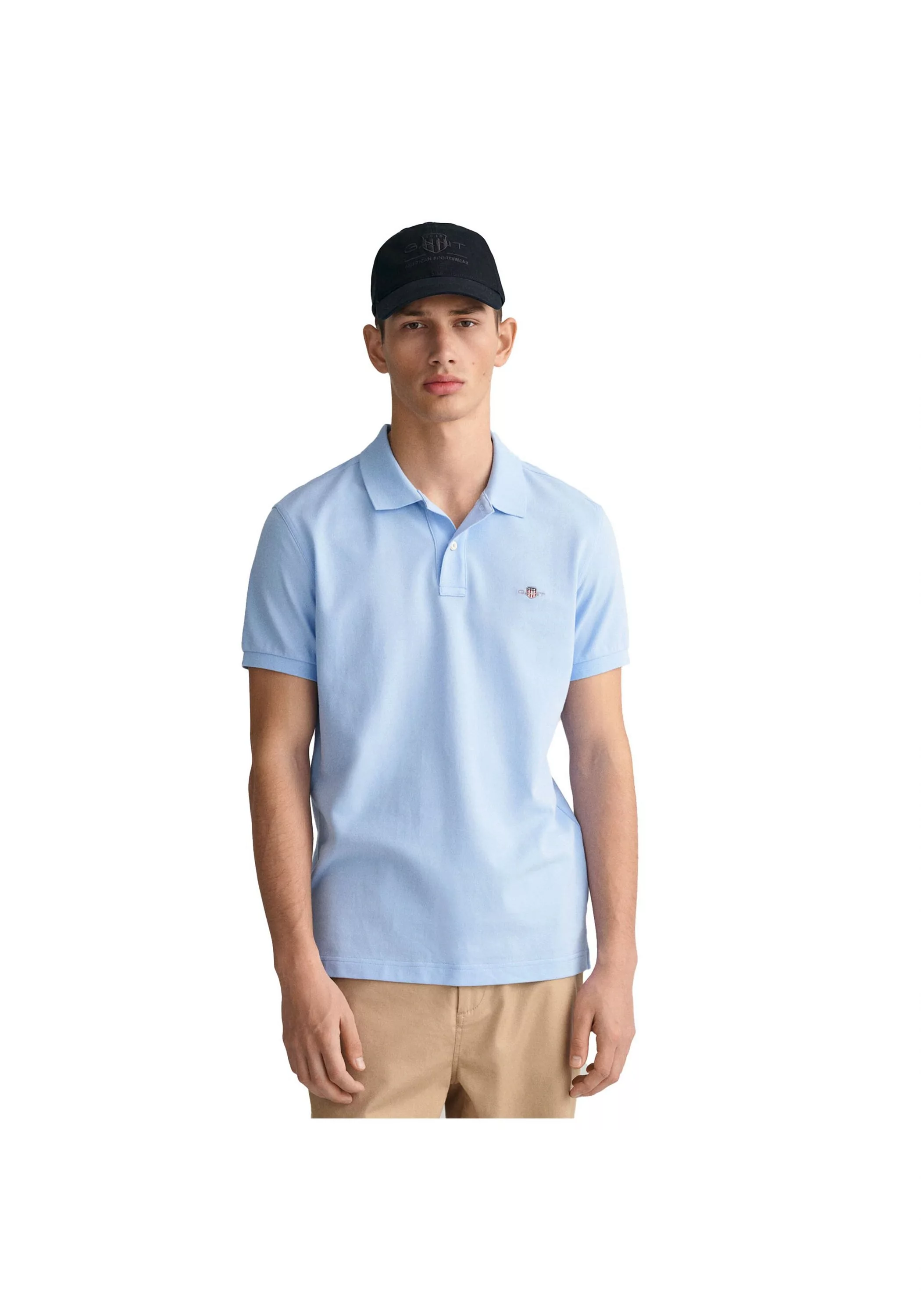 Gant Poloshirt "REG CONTRAST PIQUE SS RUGGER", mit kontrastfarbenen Einsätz günstig online kaufen