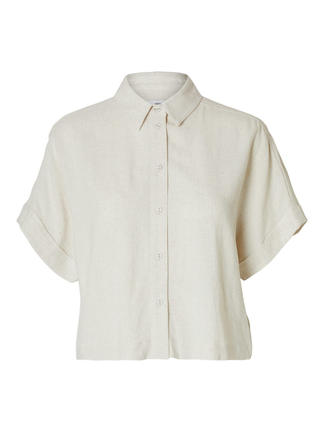 SELECTED FEMME Blusenshirt elegant Knopfleiste Hemdkragen günstig online kaufen