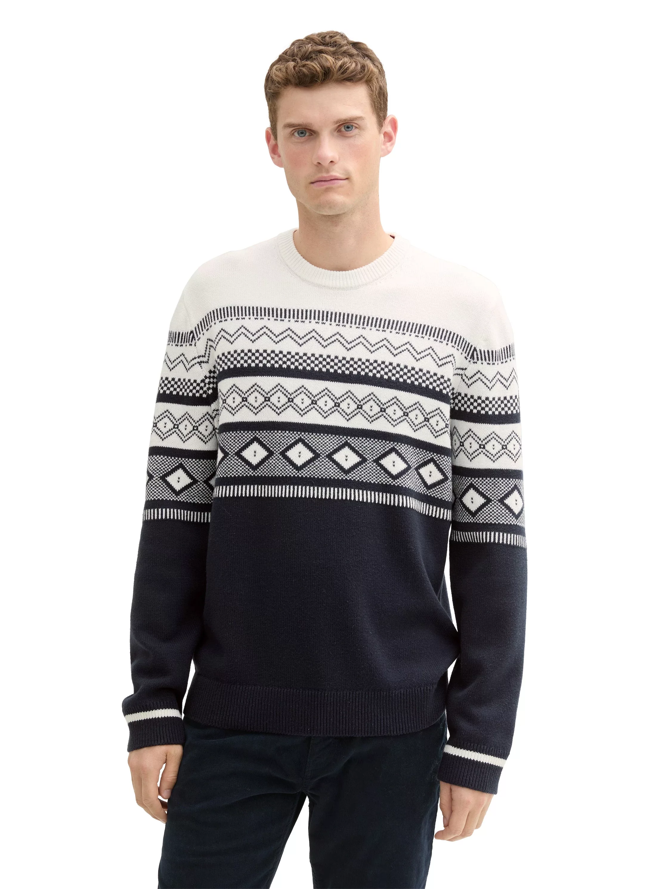 TOM TAILOR Strickpullover, mit Colorblock günstig online kaufen