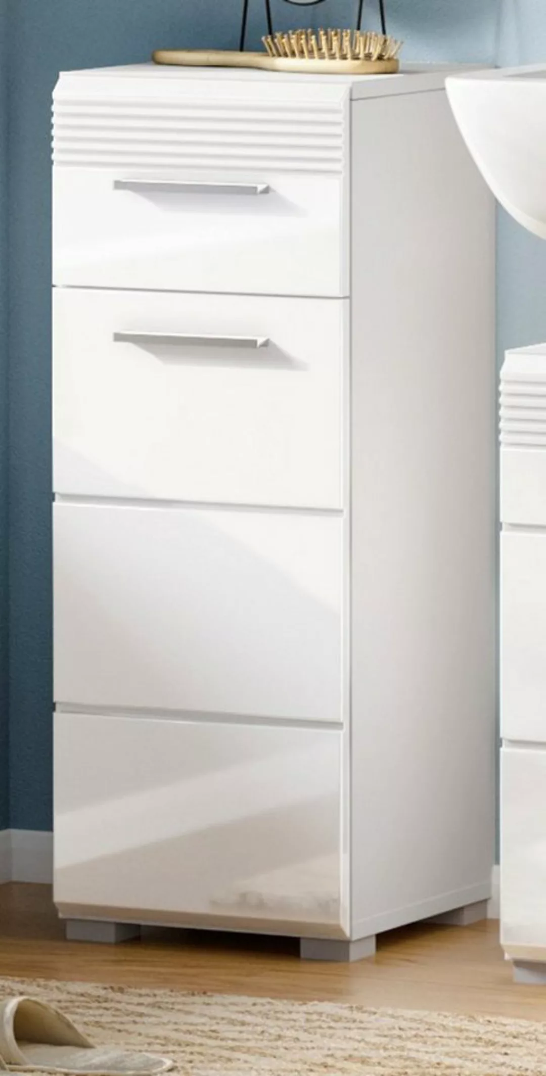 ebuy24 Badezimmerspiegelschrank Linus Badschrank 1 Tür, 1 Schublade Hochgla günstig online kaufen