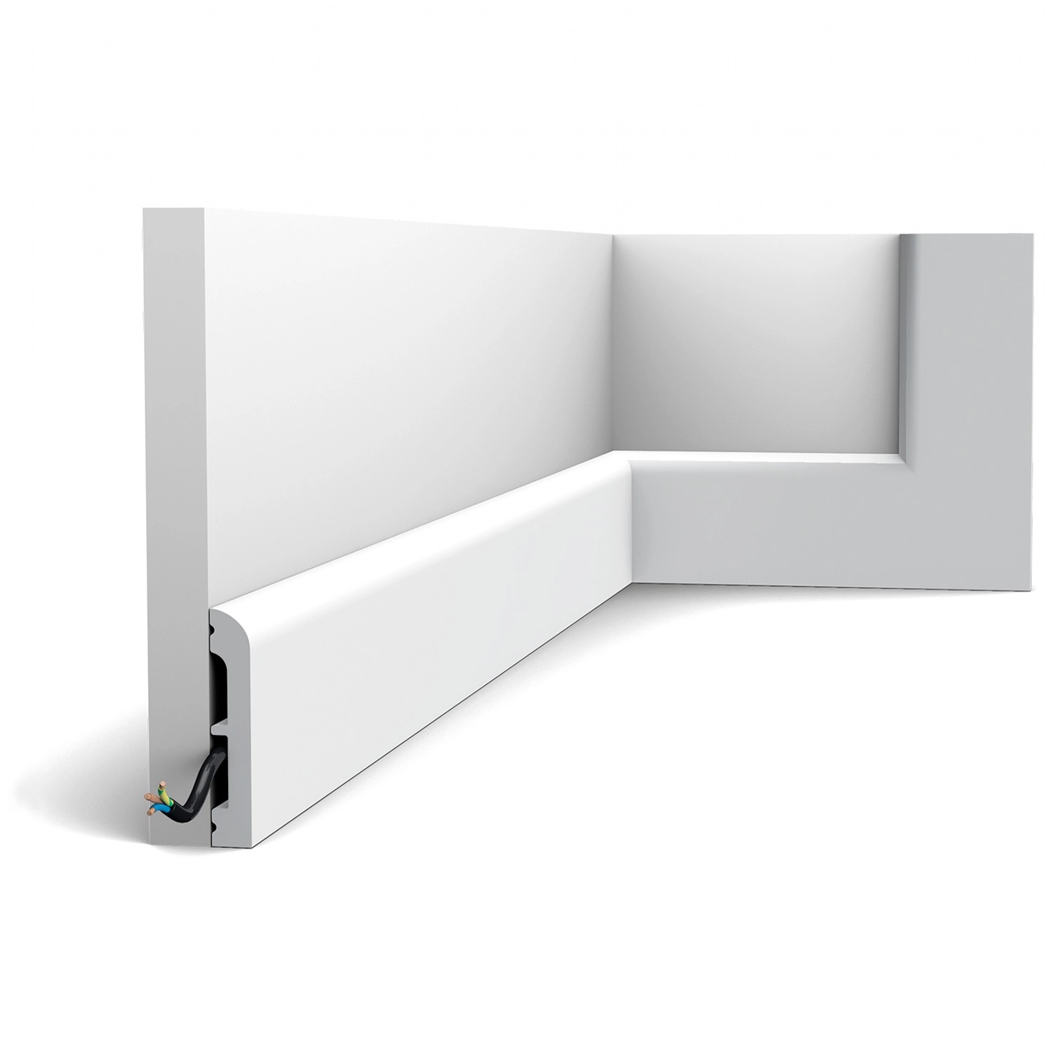 ORAC DECOR SX183-RAL9003 AXXENT CASCADE Sockelleiste bereits lackiert 2 m 2 günstig online kaufen