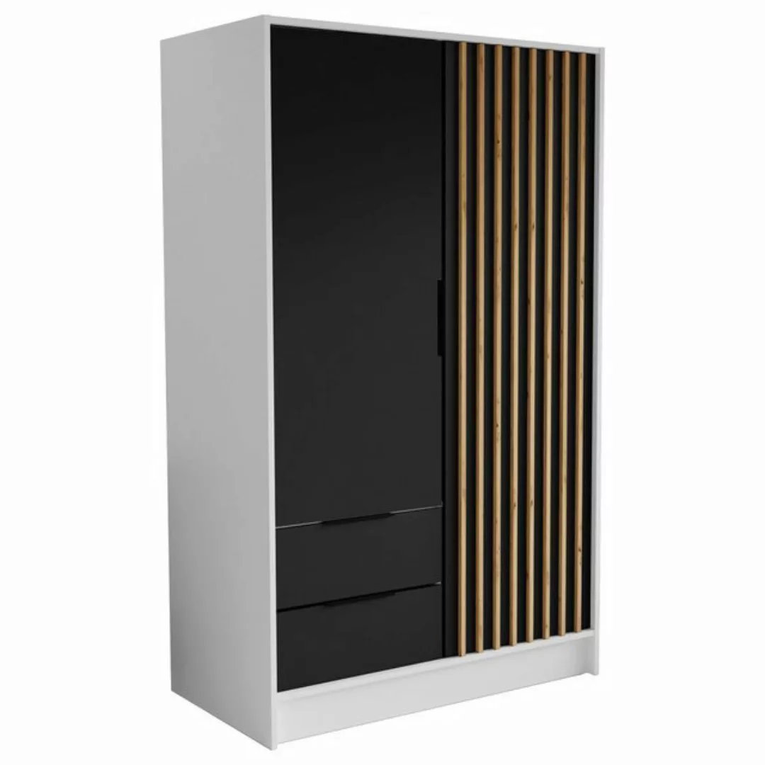 Beautysofa Drehtürenschrank NORI Breite: 102/150,5/200 cm, mit oder ohne Sp günstig online kaufen