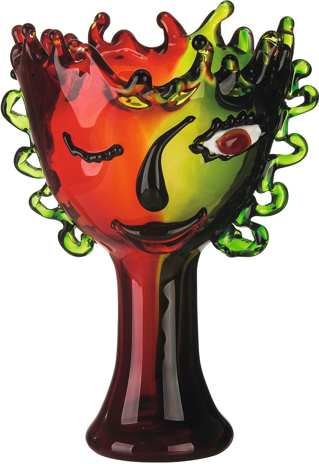 Casablanca by Gilde Tischvase "Visual", (1 St.), dekorative Vase aus Glas, günstig online kaufen