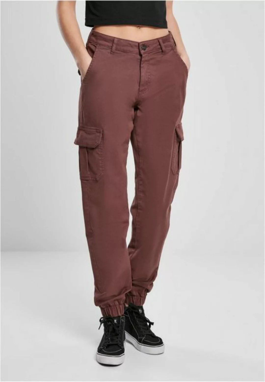 URBAN CLASSICS Funktionshose Ladies High Waist Cargo Pants günstig online kaufen