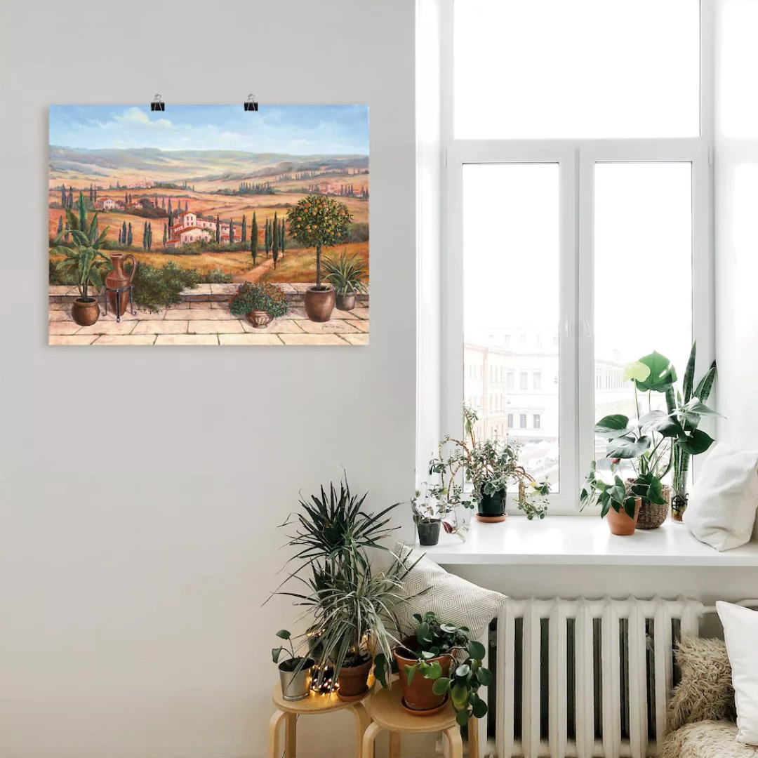 Artland Wandbild "Terrasse", Europa, (1 St.), als Alubild, Outdoorbild, Lei günstig online kaufen
