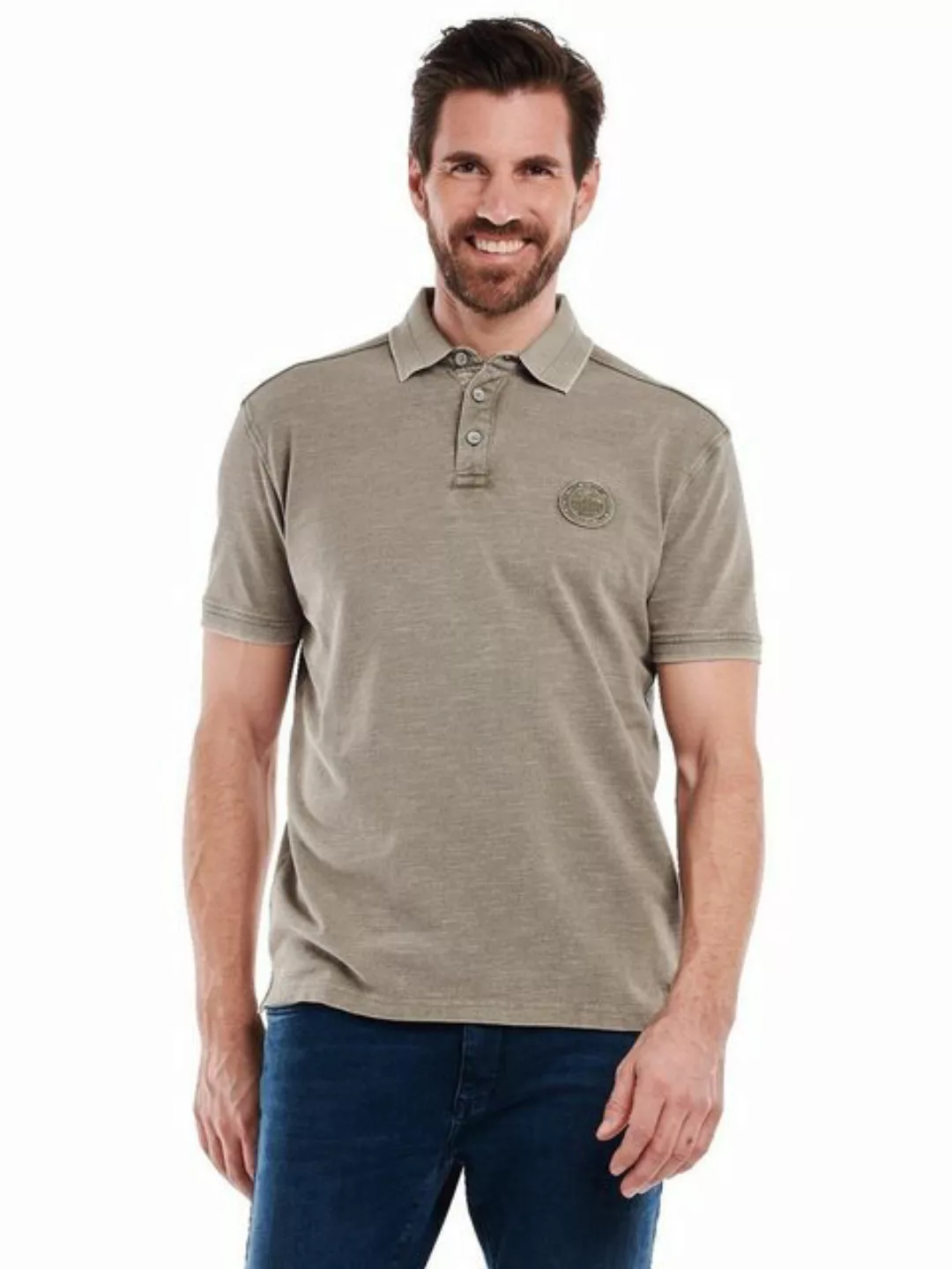 Engbers Poloshirt Polo-Shirt gemustert günstig online kaufen