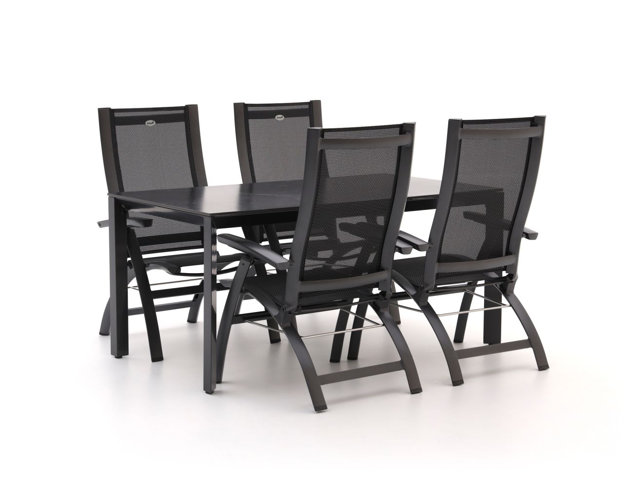 Hartman Primo/Sestino 160 cm Gartenmöbel-Set 5-Teilig verstelbaar günstig online kaufen