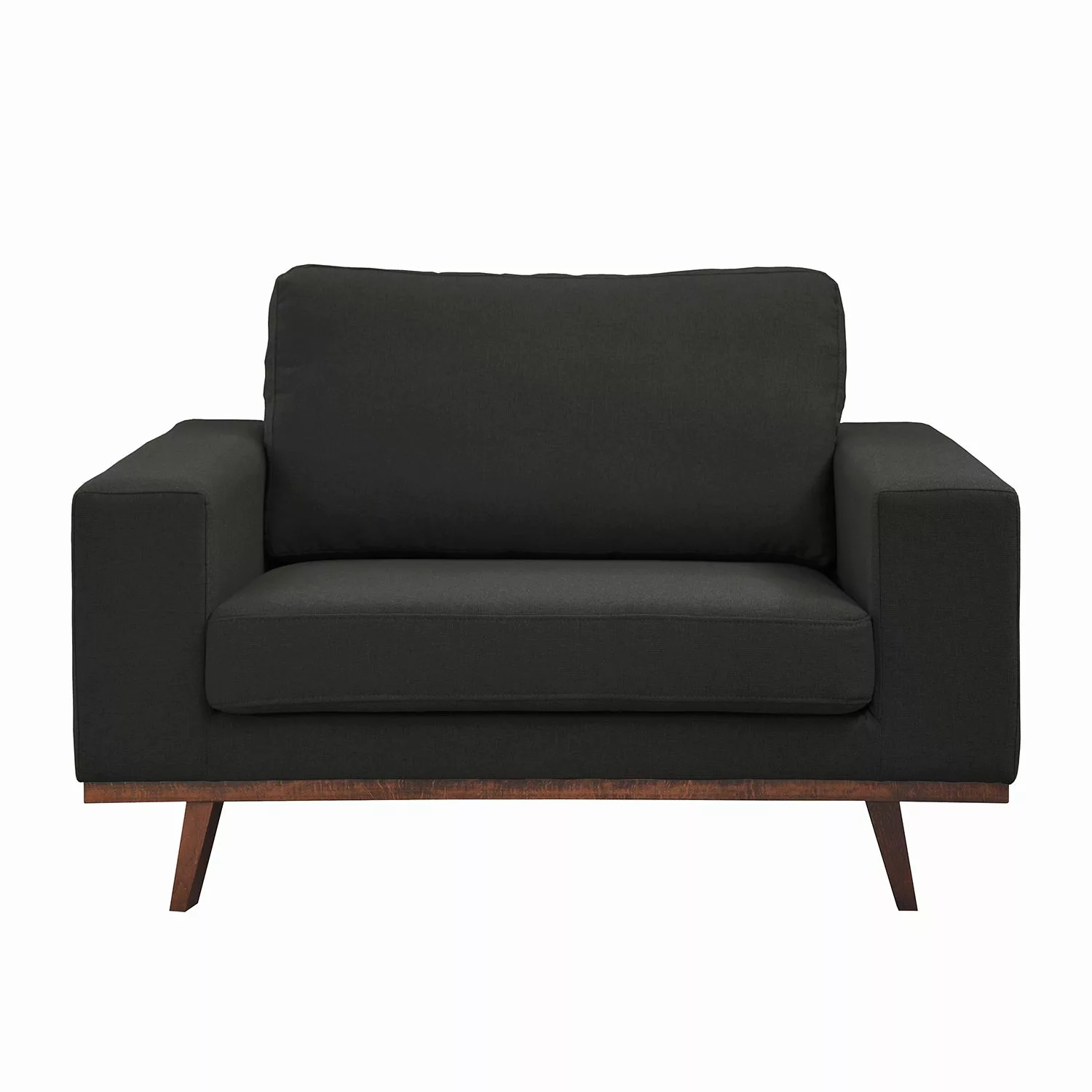 home24 Mørteens Sessel Billund Anthrazit Webstoff 122x84x91 cm (BxHxT) günstig online kaufen