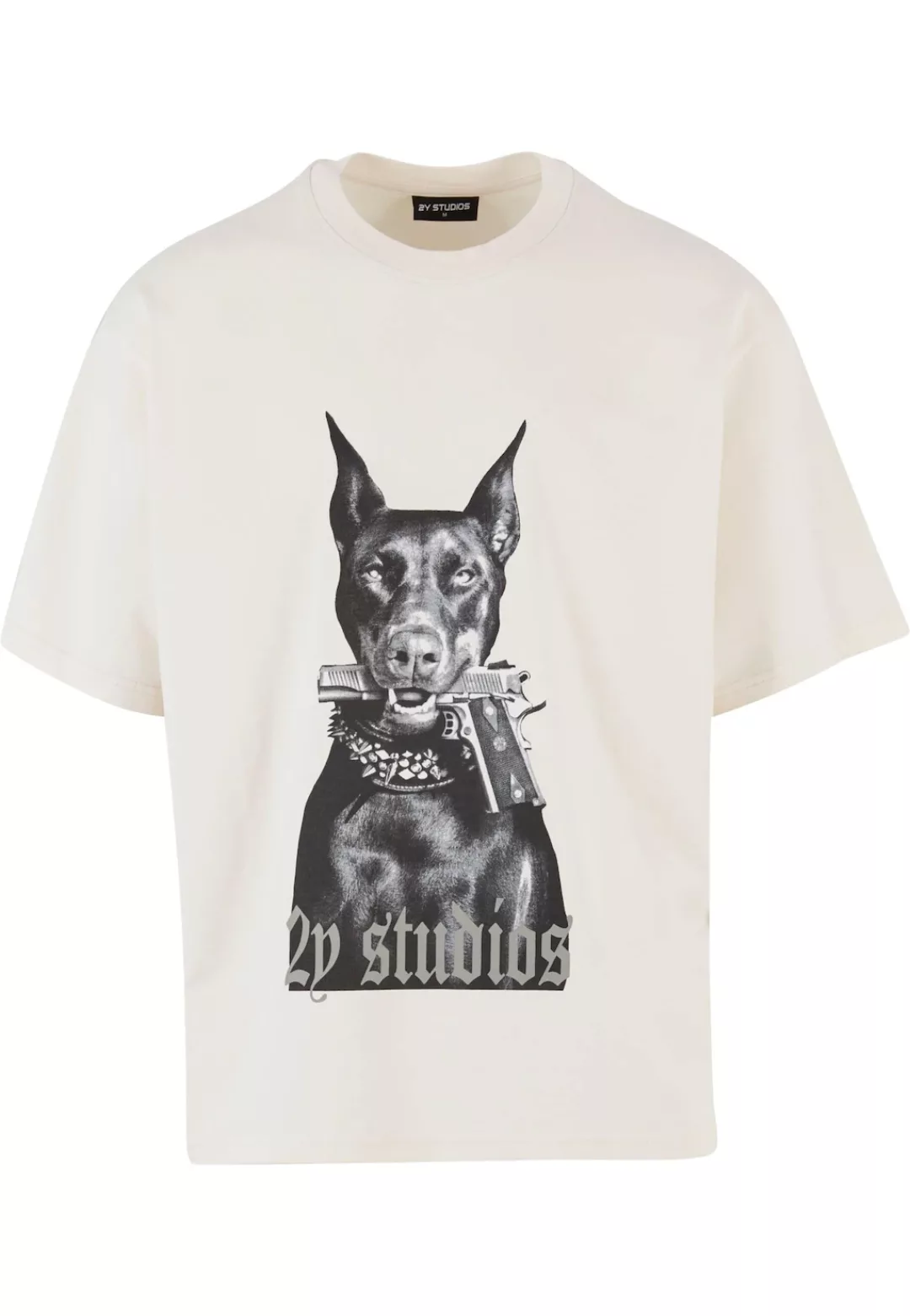 2Y Studios T-Shirt "2Y Studios Herren Doberman Oversize Tee", (1 tlg.) günstig online kaufen