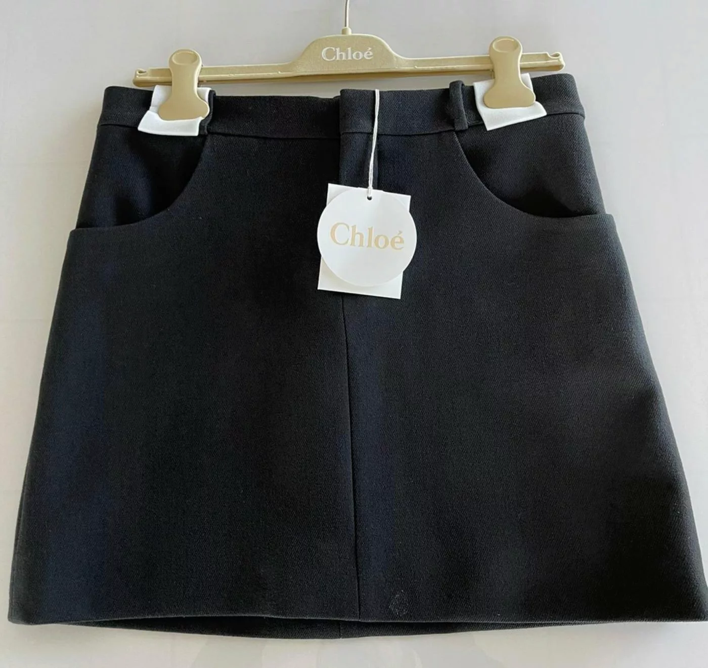 Chloé Karorock Chloé Paris Womens Iconic Cult Wool Silk Mini Skirt Minirock günstig online kaufen
