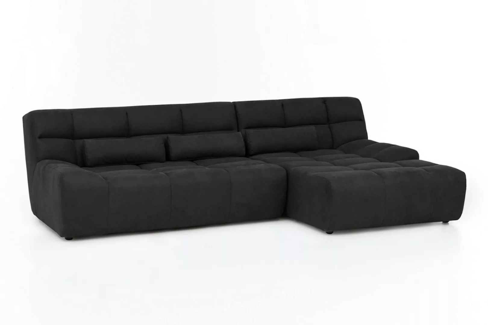 KAWOLA Ecksofa SETO Big Sofa Microfaser anthrazit günstig online kaufen