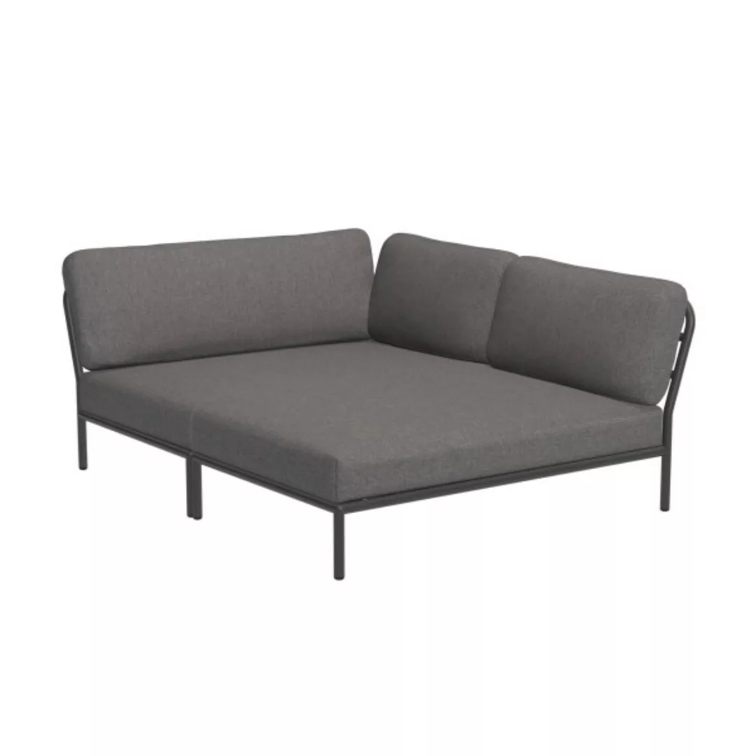 LEVEL Outdoor Eck-Sofa Lounge-Modul 5 Schiefer Dunkelgrau Rechts günstig online kaufen