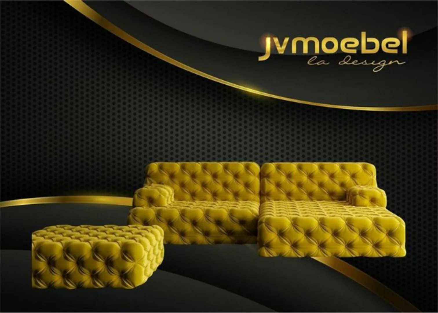 JVmoebel Ecksofa, Wohnlandschaft L-Form Ecksofa Couch Design Polster Garnit günstig online kaufen