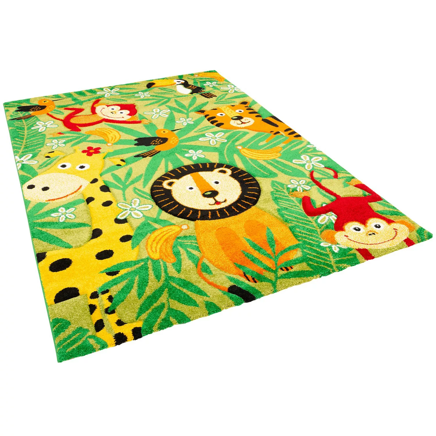 Pergamon Kinder Teppich Maui Kids Safari Grün 160x230cm günstig online kaufen