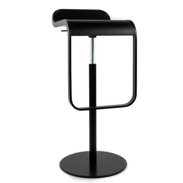 lapalma LEM S80 Barhocker | Sitz Eiche schwarz gebeizt | Gasfeder chrom | G günstig online kaufen