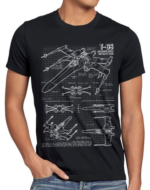 style3 T-Shirt T-65 Jäger wing star krieg wars imperium der sterne vader günstig online kaufen