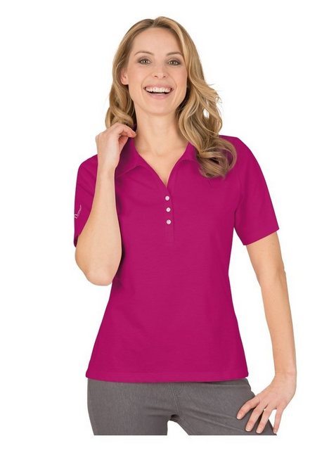 Trigema Poloshirt TRIGEMA Poloshirt aus Baumwolle mit Kristallsteinen (1-tl günstig online kaufen