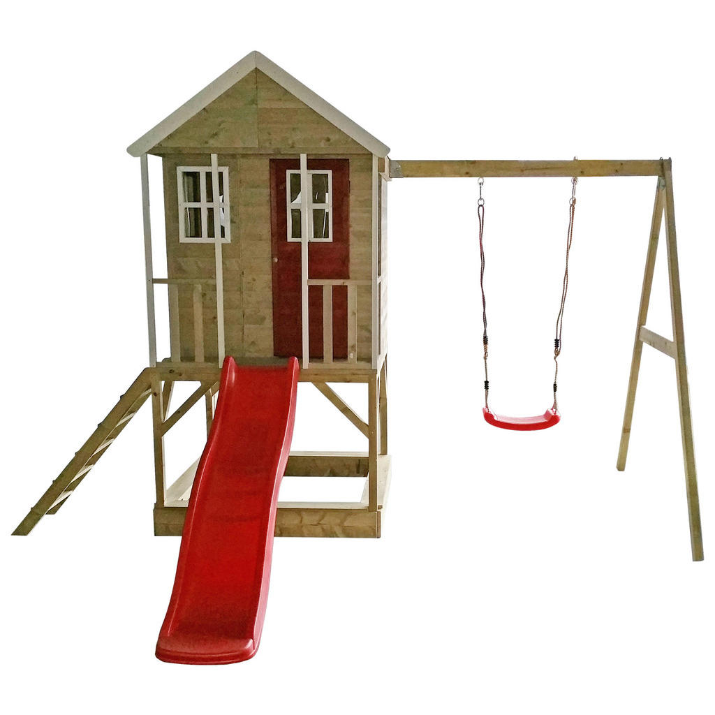 Wendi Toys Spielhaus Alpaka natur B/H/L: ca. 350x242x290 cm günstig online kaufen