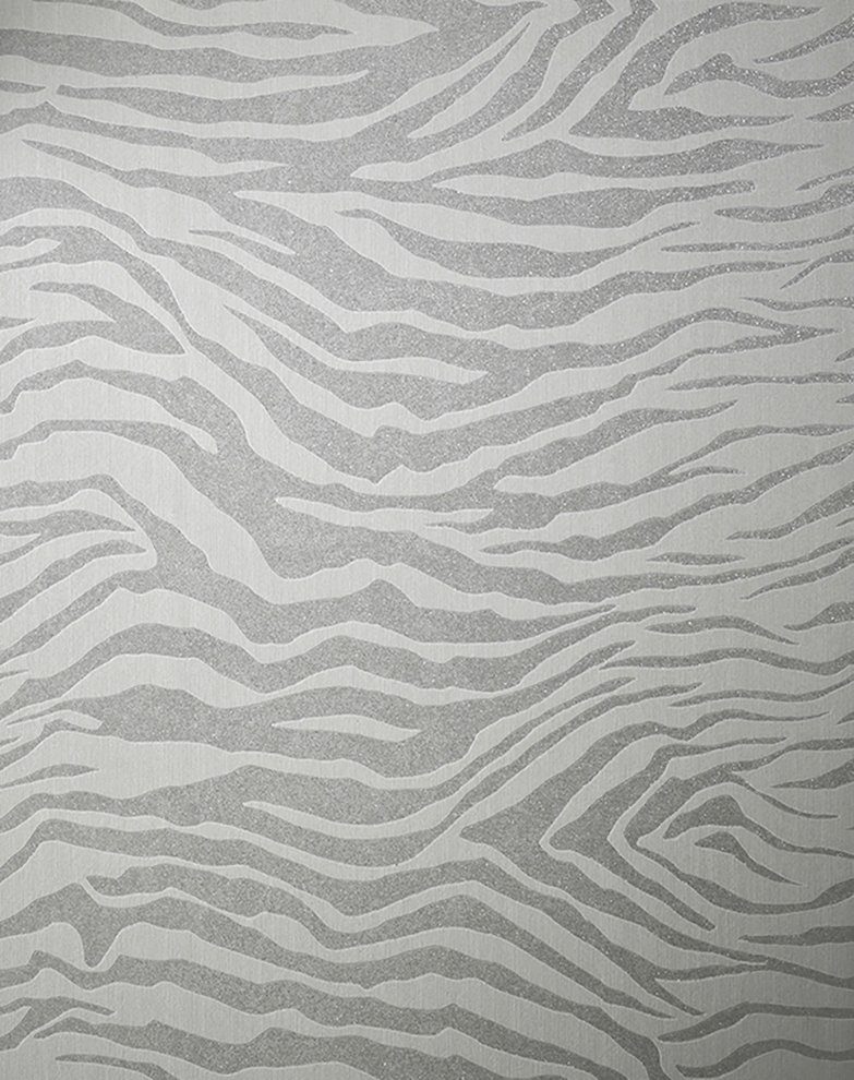 Superfresco Easy Vliestapete Zebradruck, Glitzermuster, (1 günstig online kaufen