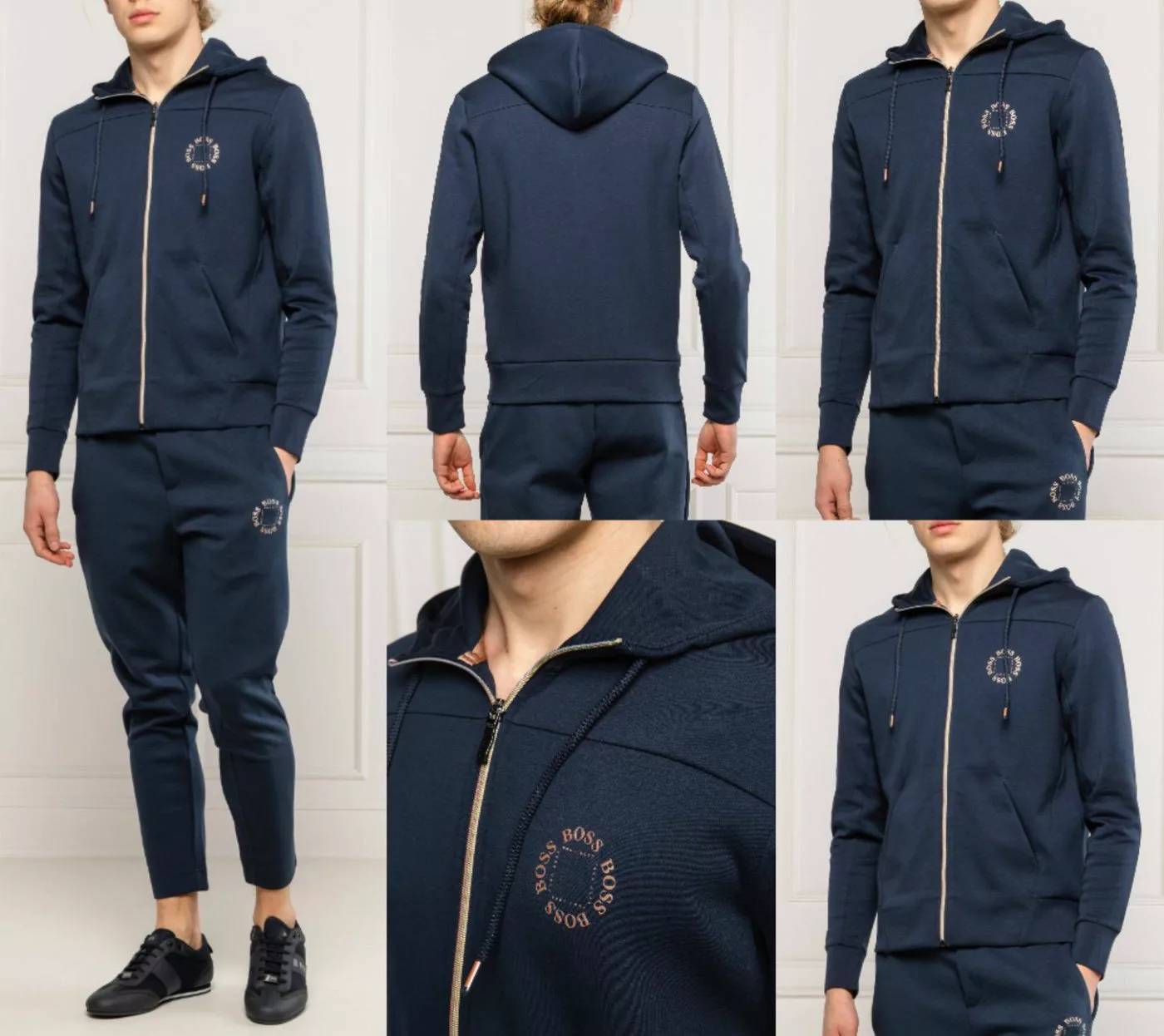 BOSS Sweatjacke HUGO BOSS Saggy Circle Hoodie Pullover Sweater Sweatshirt S günstig online kaufen