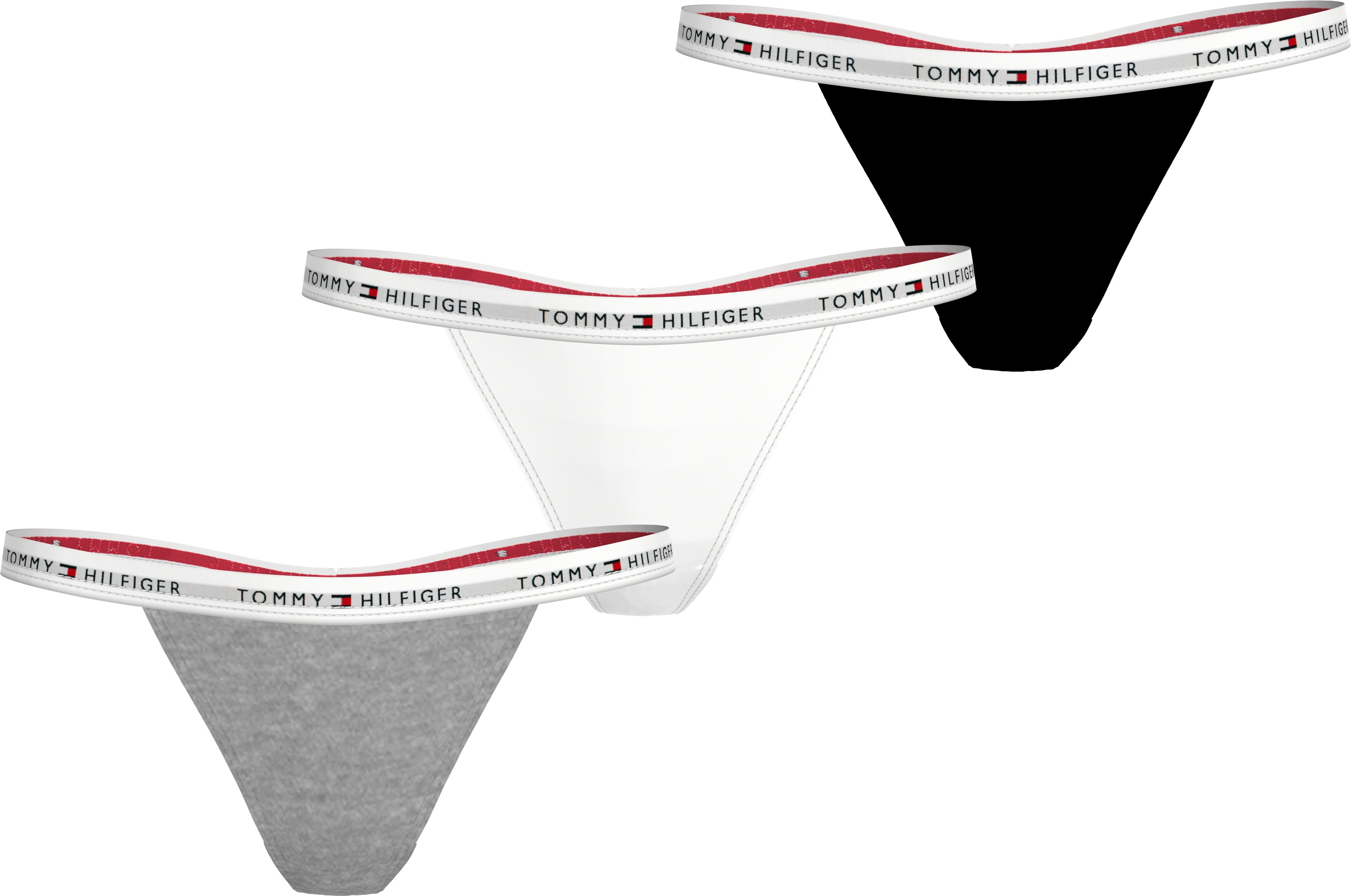 Tommy Hilfiger Underwear Tanga "3 PACK TANGA THONG", (Packung, 3 St., 3er), günstig online kaufen