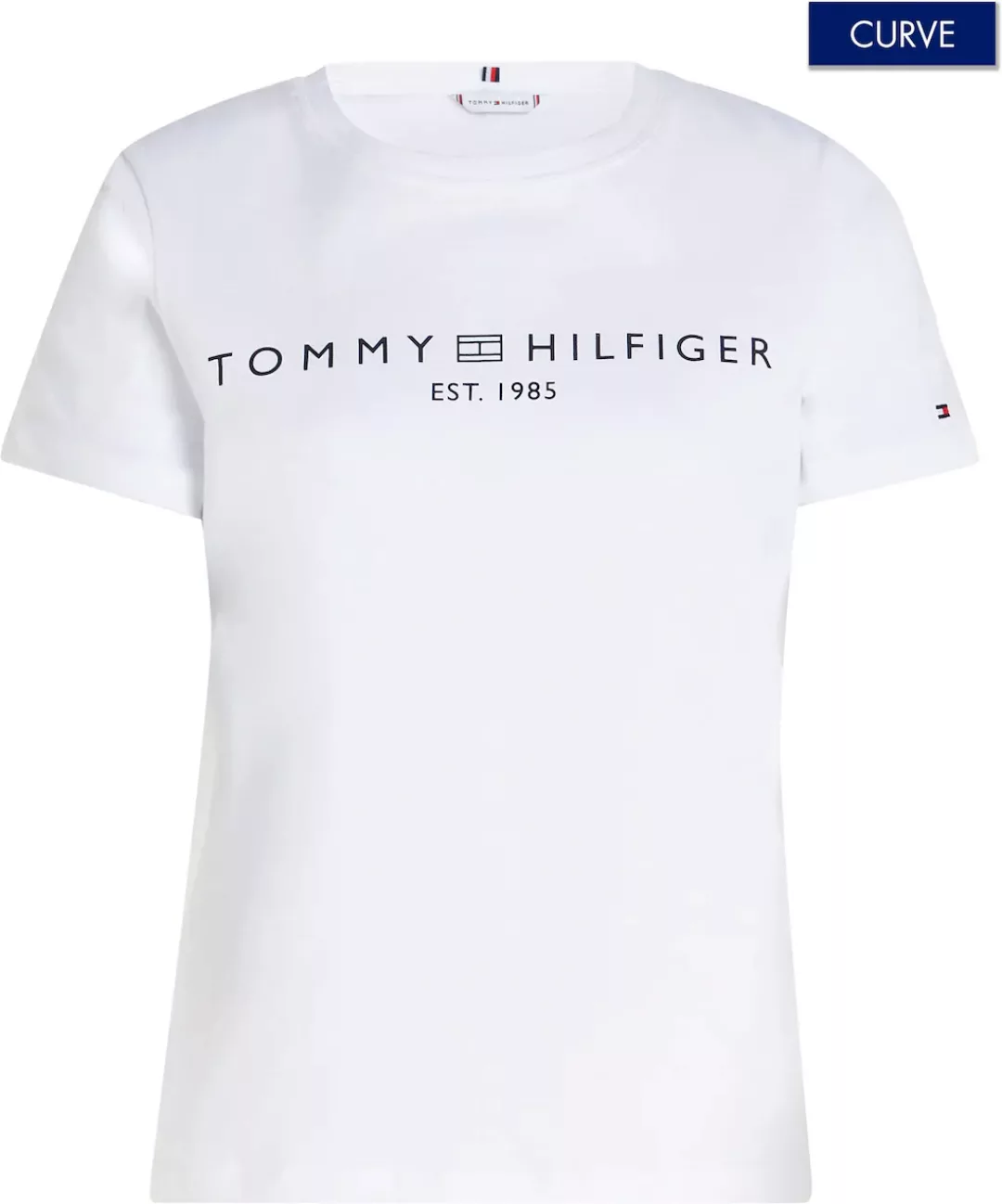 Tommy Hilfiger Curve Rundhalsshirt "CRV REG CORP LOGO C-NK SS" günstig online kaufen